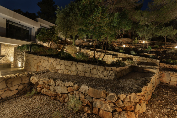 Au&szlig;enbereich, Villa Hedona mit beheiztem Pool und Hydro-Massage-Bereich, Komarna Komarna