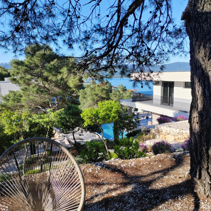 Au&szlig;enbereich, Villa Hedona mit beheiztem Pool und Hydro-Massage-Bereich, Komarna Komarna
