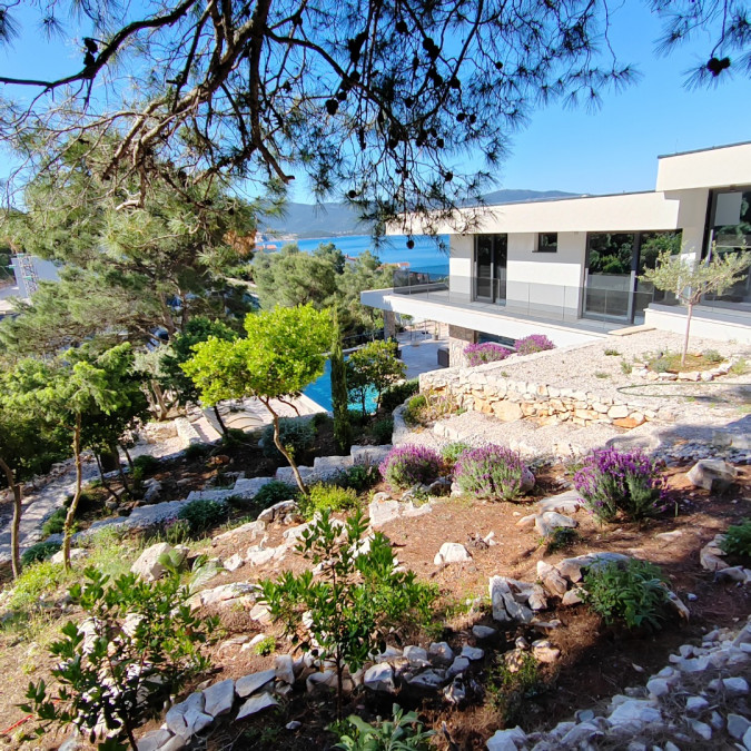 Au&szlig;enbereich, Villa Hedona mit beheiztem Pool und Hydro-Massage-Bereich, Komarna Komarna
