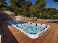 Villa Hedona with a heated pool with hydro-massage area, Komarna, Croatia. Komarna